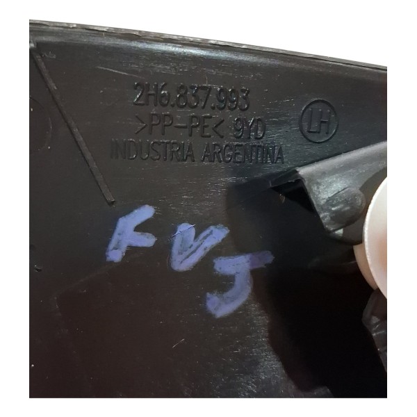 Moldura Interna Retrovisor Esquerdo Amarok 2019 V6 3.0 Cx728 Preto