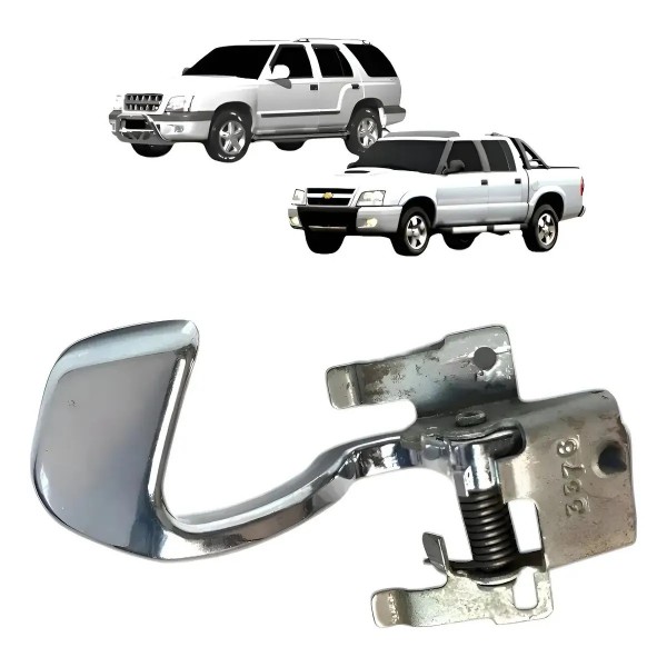 Maçaneta Interna D. Blazer/s10 01/11 Cx756 Prateado Dianteira