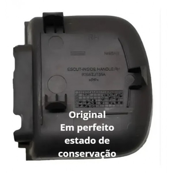 Moldura Puxador Interno Direita Frontier 08/12 Cx757 Preto