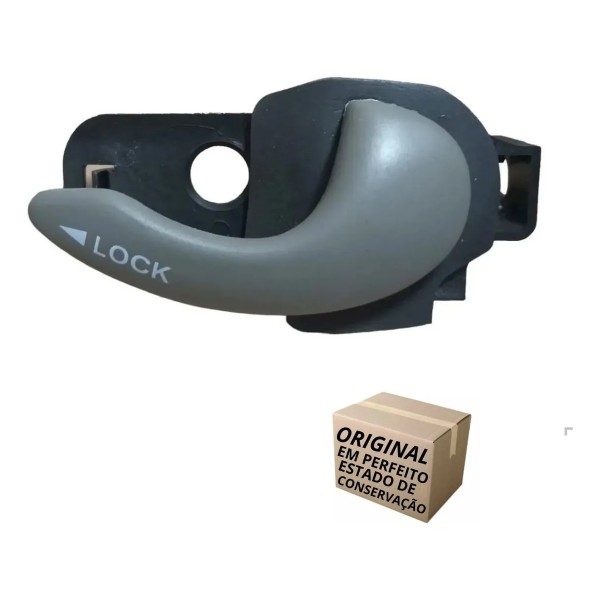 Maçaneta Interna Fiat Doblo L. D. Orig 02/06 Preto Dianteira/traseira