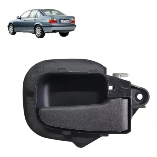Maçaneta Interna Dianteira Direita Bmw 325i 1993 1994 1995 Preto Dianteira
