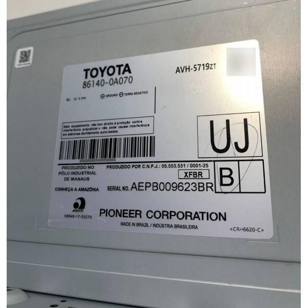 Multimidia Original Toyota Corolla Cross 21/22 Cx381