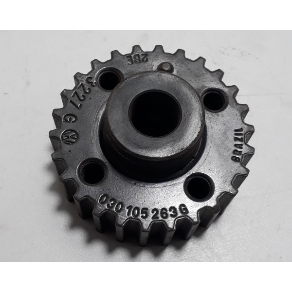 Polia Dentada Virabrequim Motor Vw -030105263g- (r4) Cx166